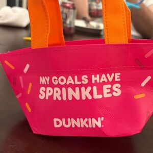 Dunkin' Pink and Orange Storage Tote
